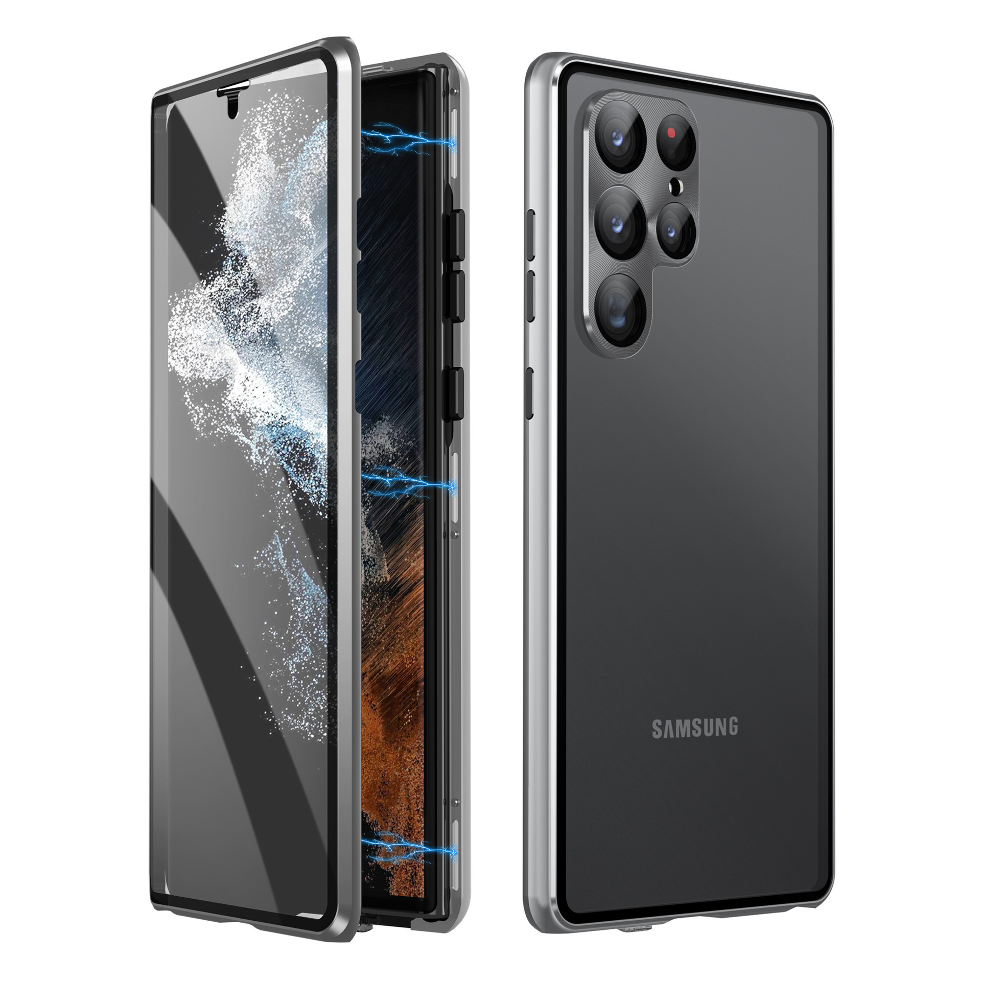 Applicable To S24Ultra Peep-proof Magnetic Mirror Universal Magnetic King Phone - Picture 23 of 24