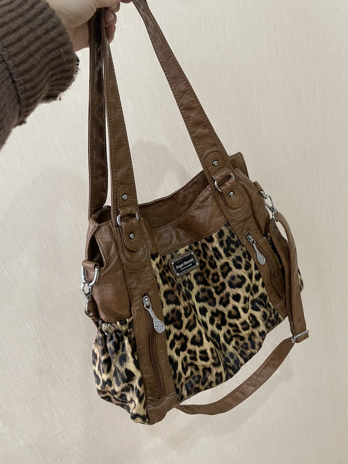 Brown Leopard Print