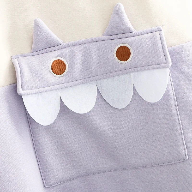 Title 9, Hooded Cat Color Matching Padded Sweater