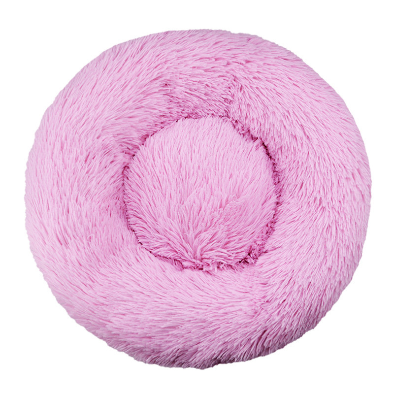 Machine-washable Plush Round Dog Bed