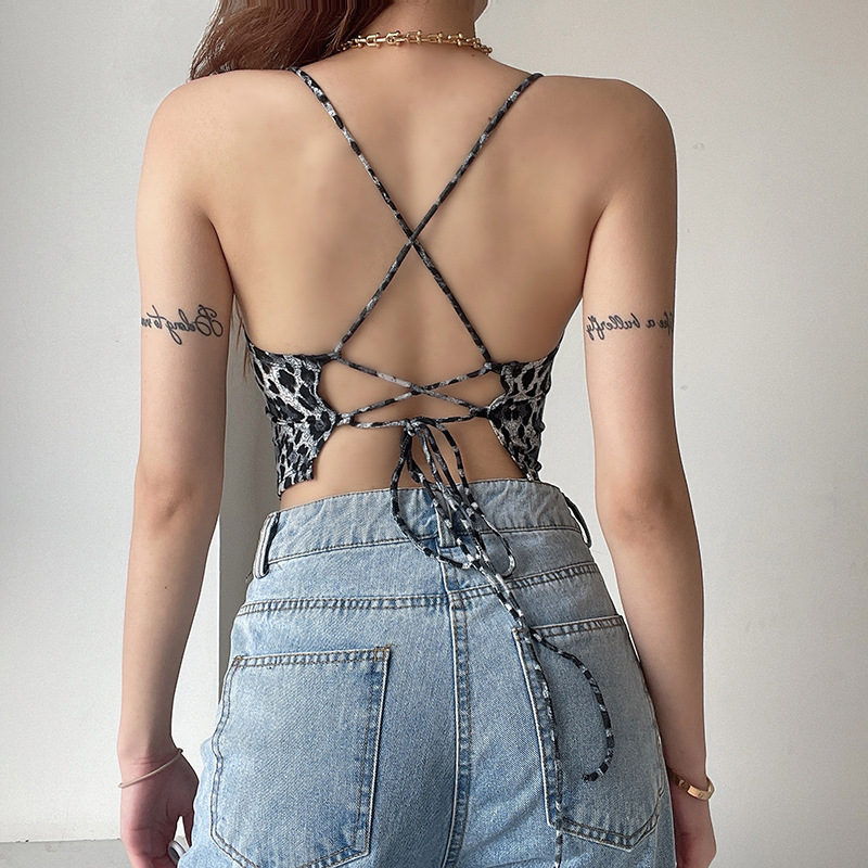 Title 7, Sense Of Halter Back Cross Straps Slim-Fit Umbi...