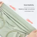 Thin Breathable Cotton Crotch Belly Support Postpartum Pregnant Women Seamless Underwear view 16