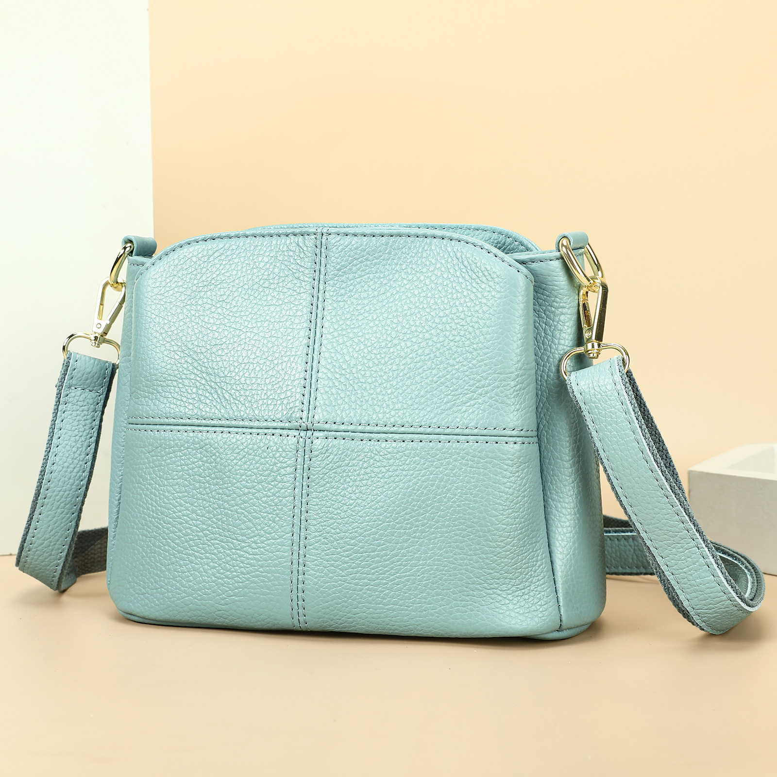 Large Leather Crossbody Handbag
