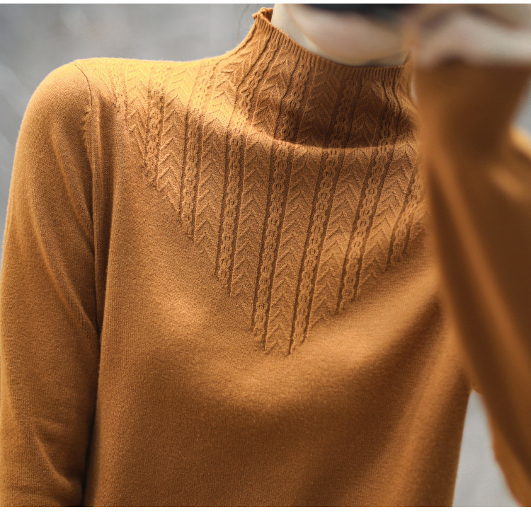 Title 3, Lace Mock Neck Sweater Women