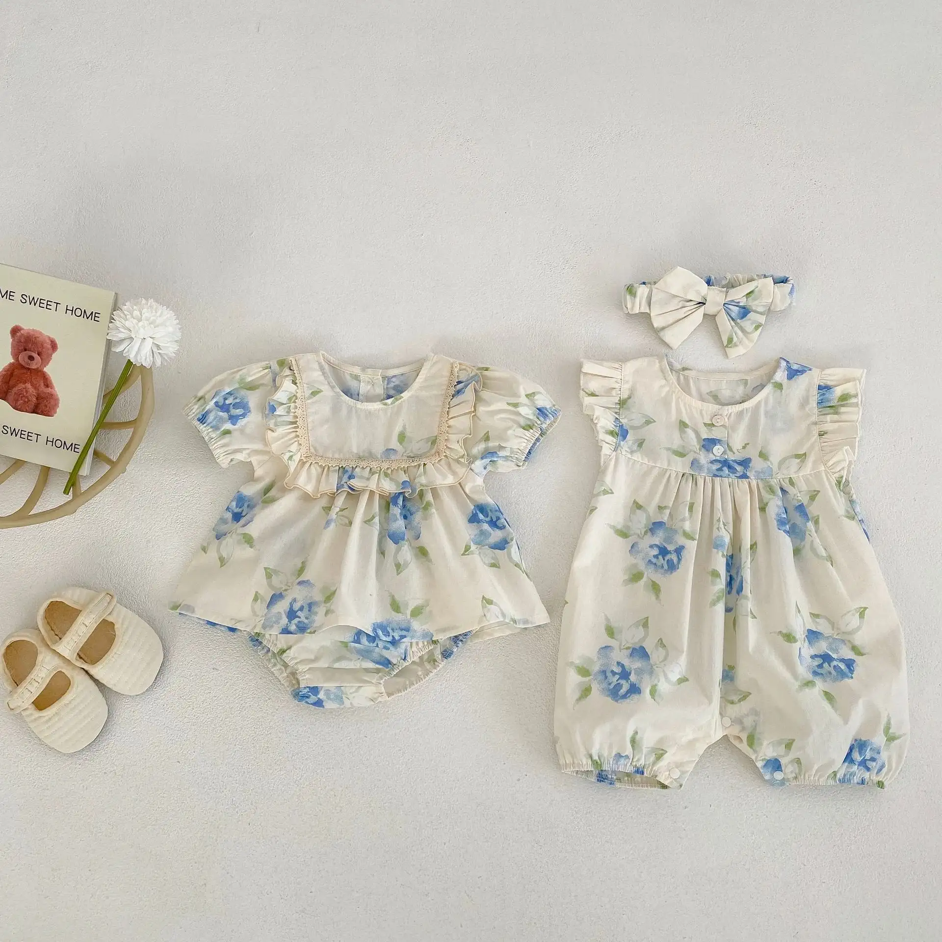 Summer Short-sleeved Top Shorts Suit