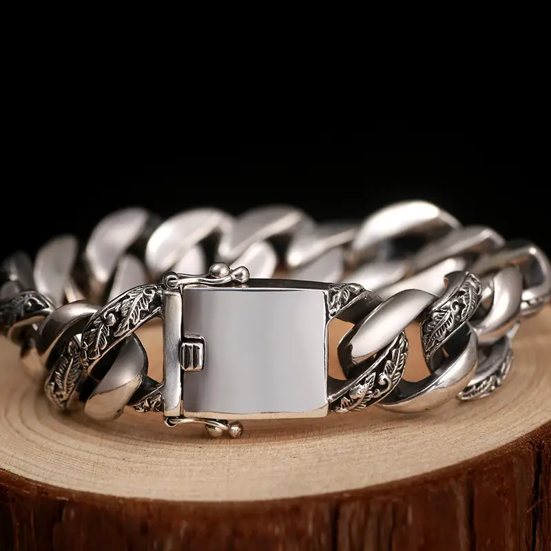 Retro Personalized Smoky Rain Retro Hip Hop Bracelet Motorcycle Men