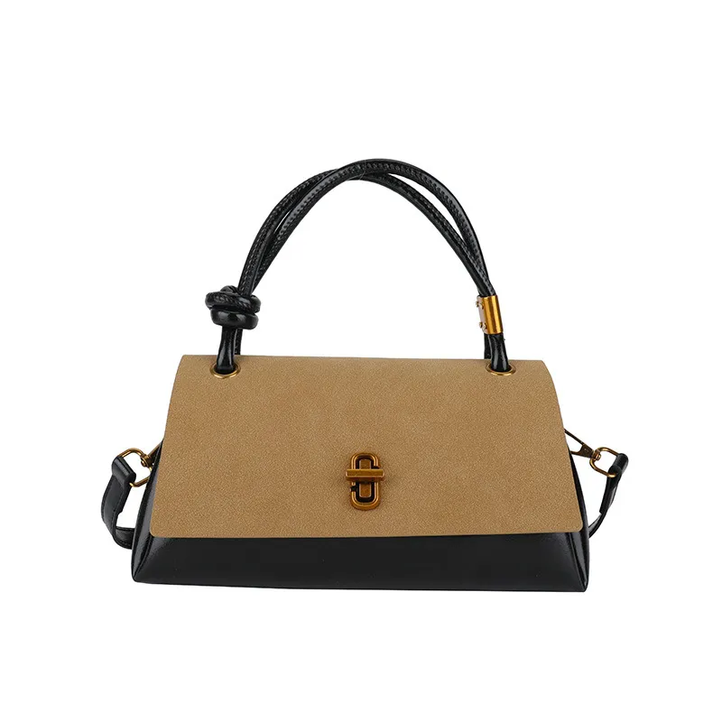 High-end Subtly Luxurious Niche Womens Vintage Tote Bag - Khaki