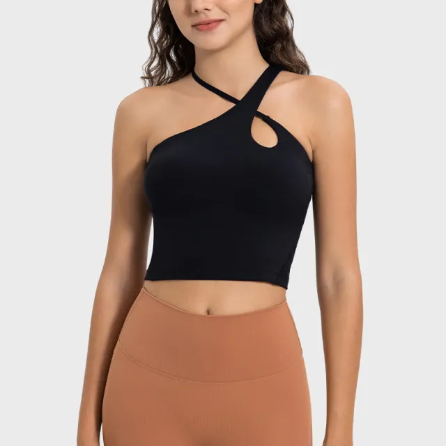 Women's Cross Training Sports Neck Hanging Beauty Back Black - Shop at LoveMi