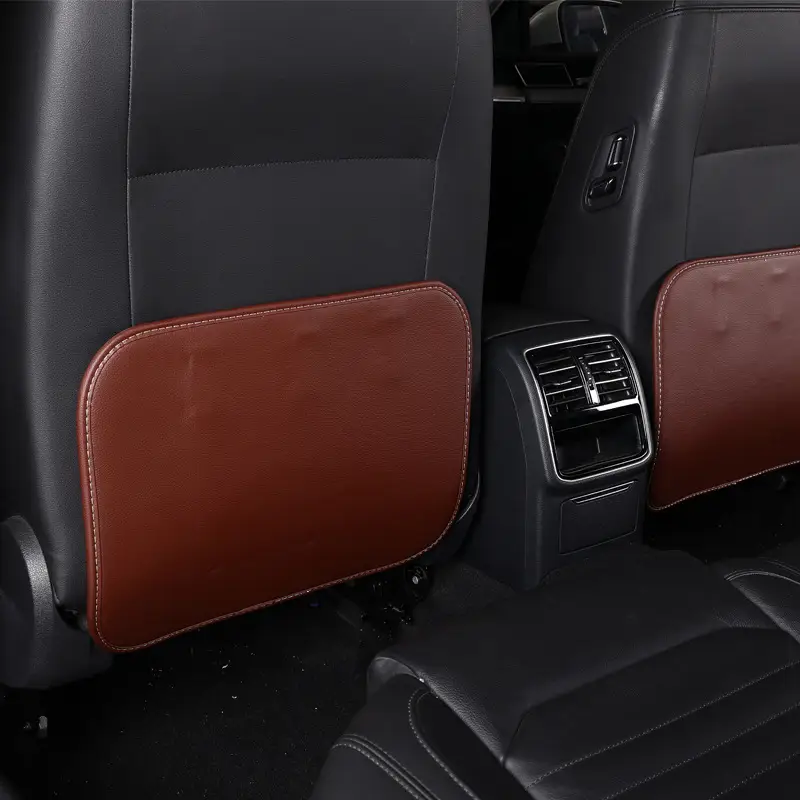 Children's Car Leather Seat Kick Mat