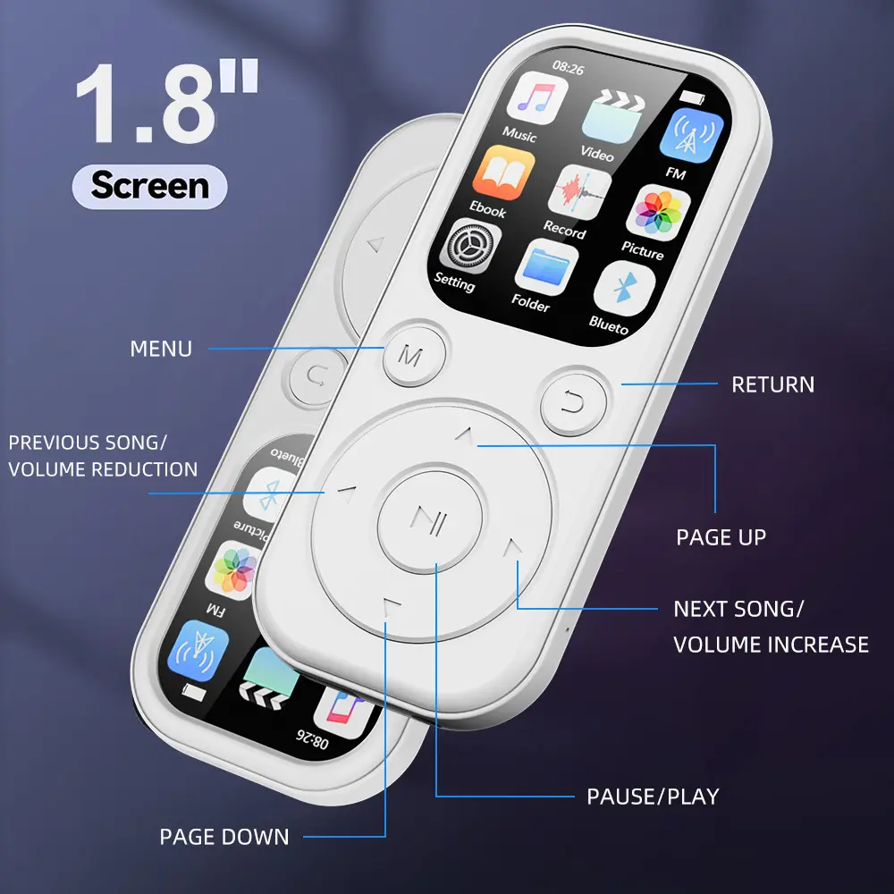 2-inch HD Screen Portable MP3 Music Player