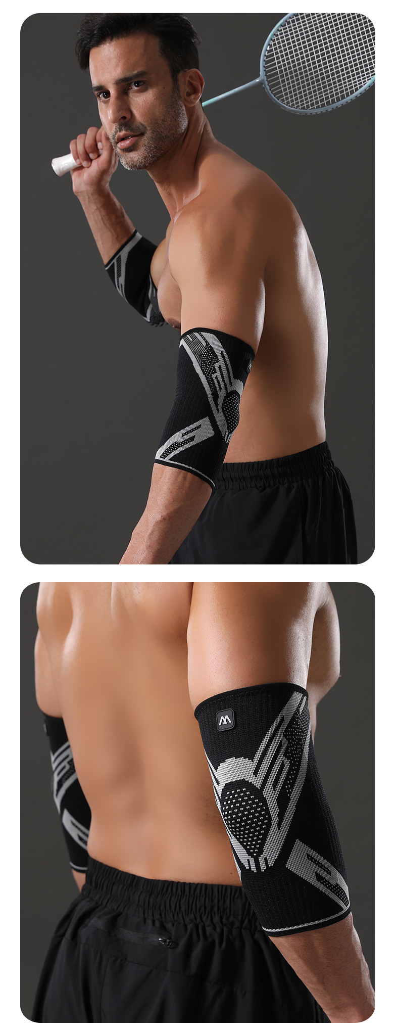 Nylon Four-way Stretch Knitted Sports Silicone Knee Brace 16 Nylon Four-way Stretch Knitted Sports Silicone Knee Brace