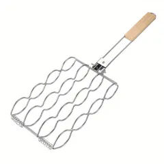 Electroplating Creative Folding Handle Household Anti-scald Barbecue Clip Outdoor Cooking Corn Toast Clamp - 54X17X5Cm - View 1