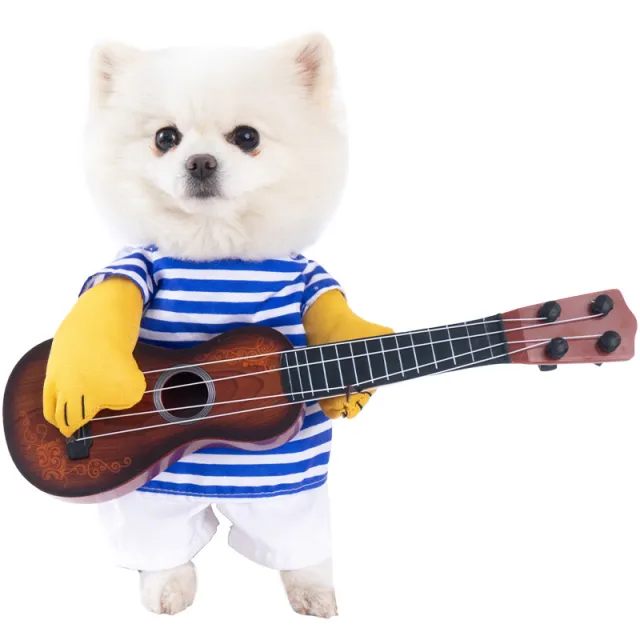 Halloween Dog Clothes Funny Transformation Creative Pet Clothing Guitar - Shop at LoveMi
