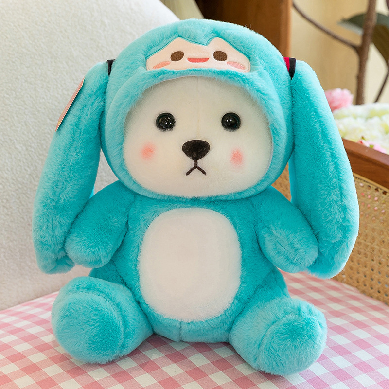Colorful And Cute Strawberry Bear Plush Doll