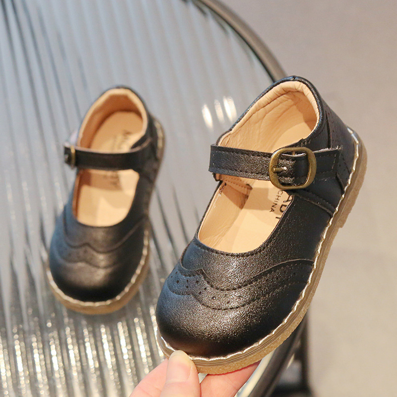 Girls' Casual Solid Color Leather Shoes — foto 10