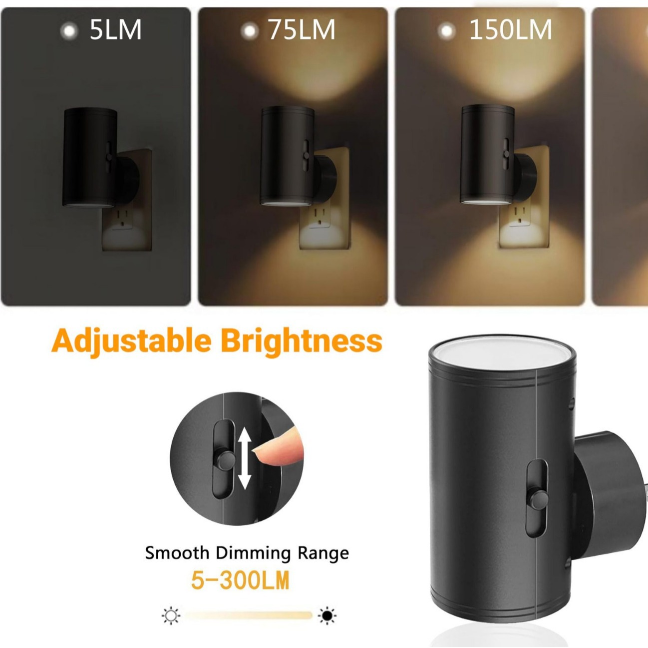 Wall Light-controlled Induction Dimmable Night Light - Image 2