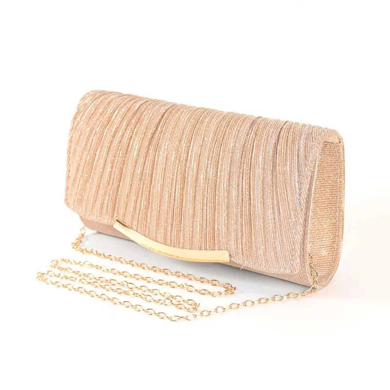 Ladies Dinner Bag Solid Color Flap Chain