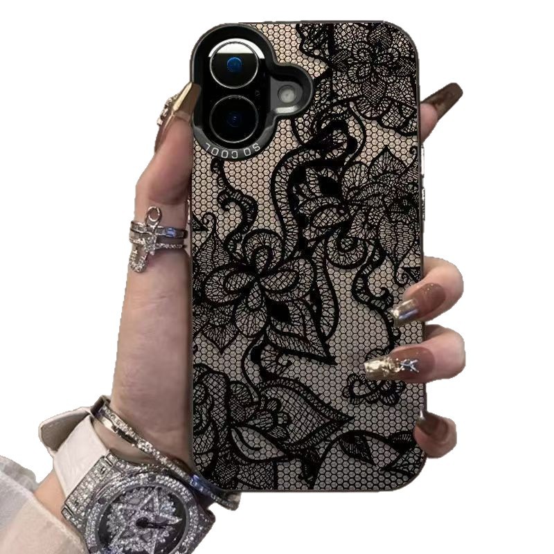 Anti-fingerprint Lace Flower Phone Case