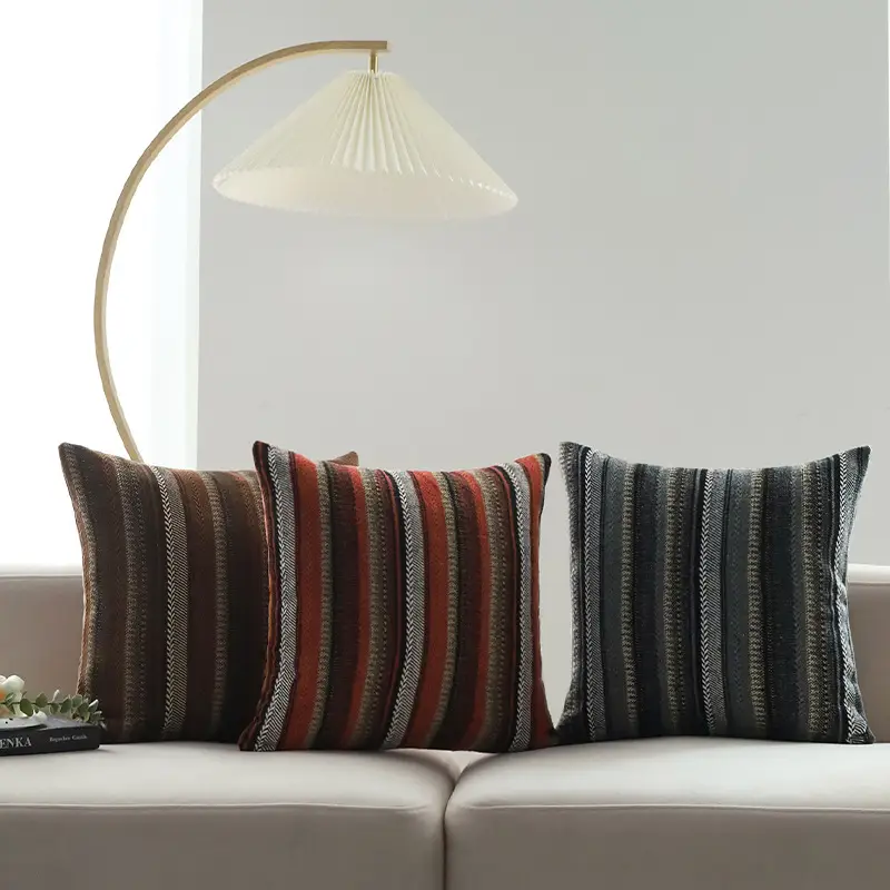 Retro Geometric Living Room Sofa Pillow Cover