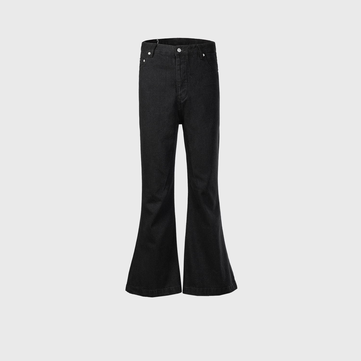 Same Black Trendy Mopping Wide-leg Flared Jeans