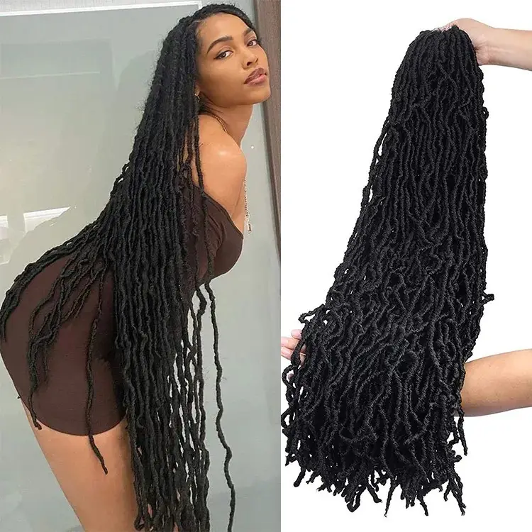 Earthworm Crochet Chemical Fiber Wig NuLocs Braiding