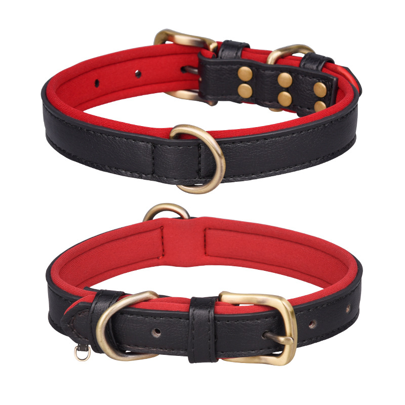 Double D Ring Black Red