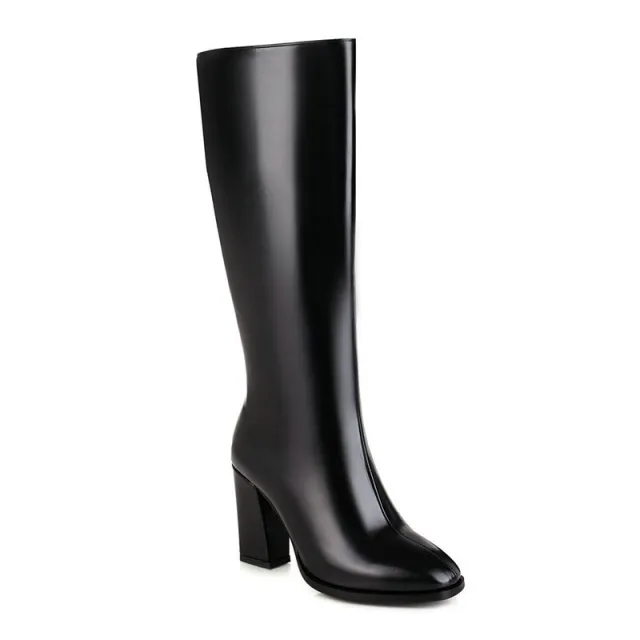 Women's Fashion High Heel Plus Size Knight Boots Black - Shop at LoveMi