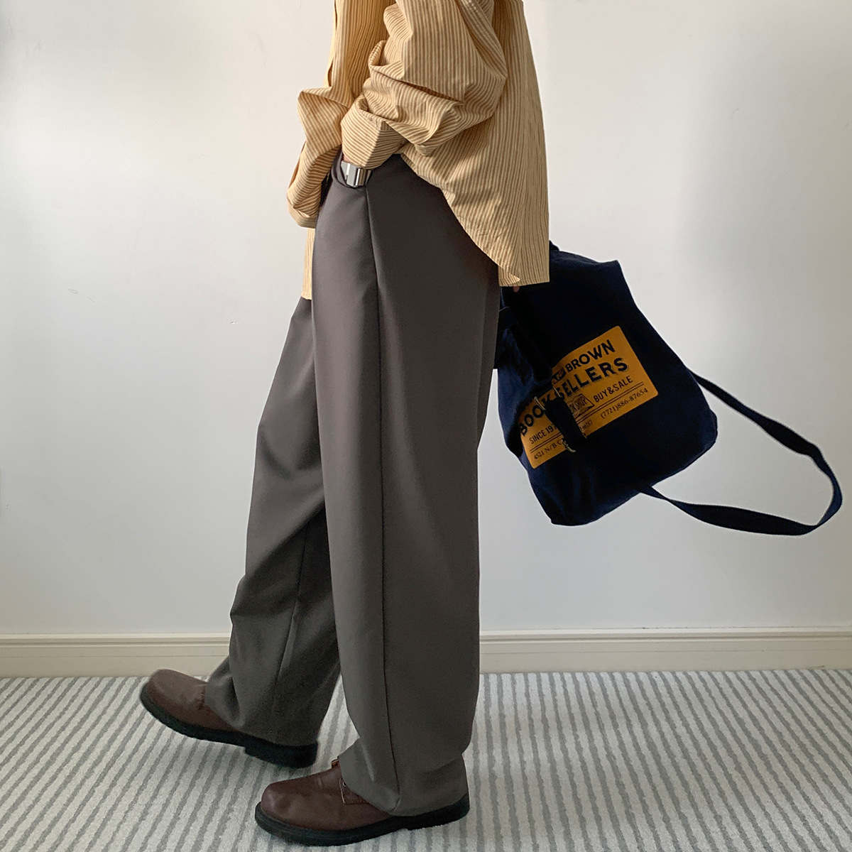 Men's Springsummer Draping Effect Trousers