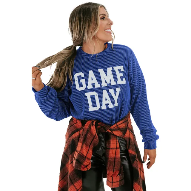 Loose Casual Style Printed Long sleeved Top Lc25128827 P105 Style Xl - Shop at LoveMi