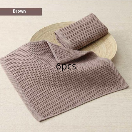 6pcs Brown