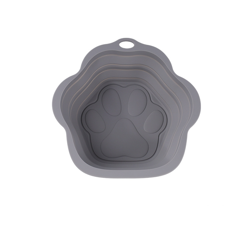 Comedero plegable de silicona para perros y mascotas