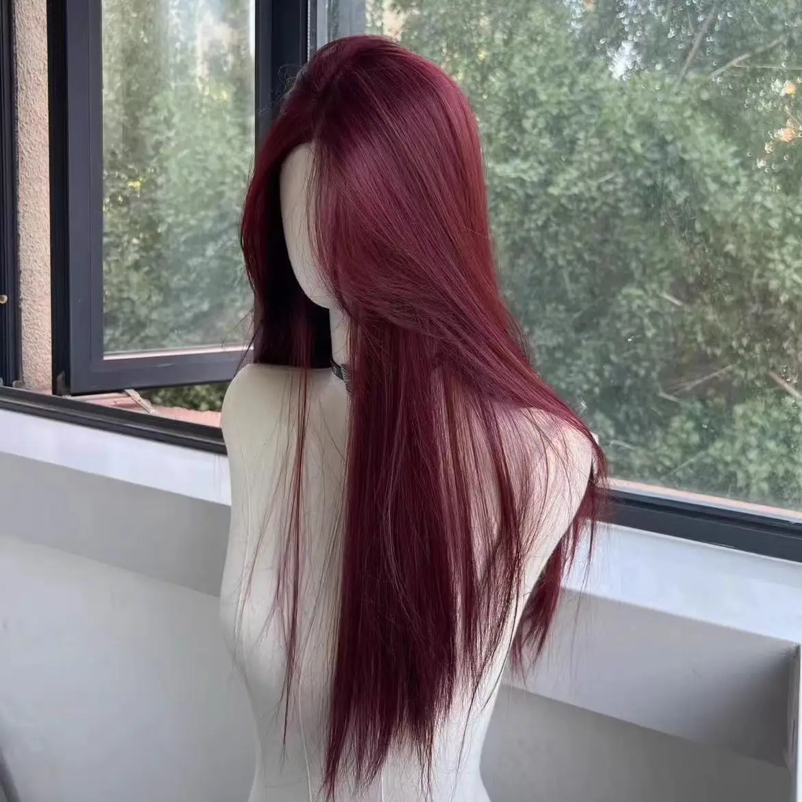 French-style Long Straight Bob Full-head Cap Wig For Women