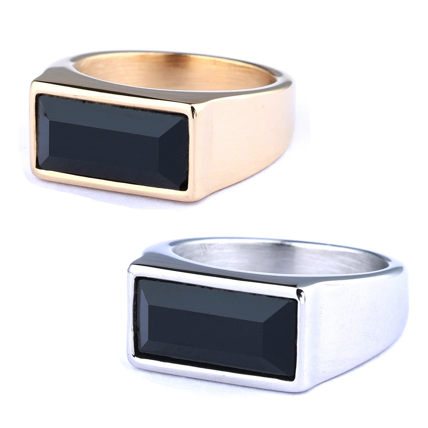 Men's Personality Titanium Steel European And American Simple Ring