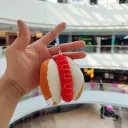 Key Ring Hot Dog