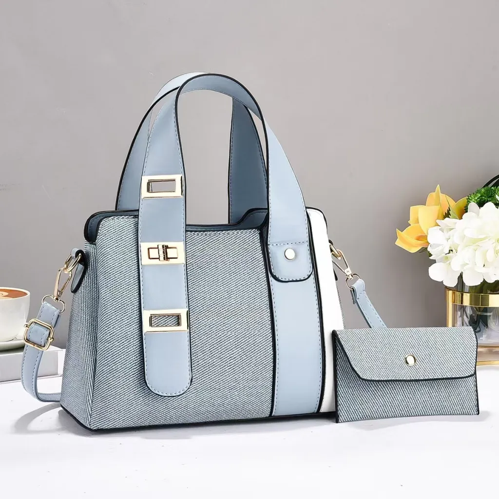 Portable Large Capacity Shoulder Crossbody Bag - Blue