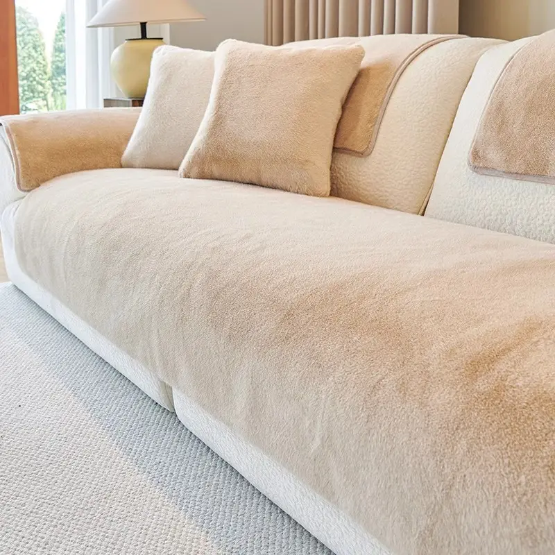 Solid-color Simple Warm And Non-slip Winter Plush