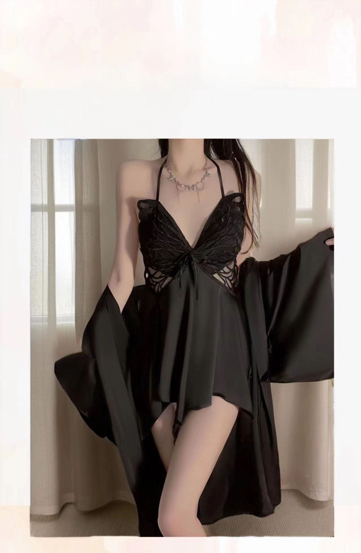 Outerwear Gown Black