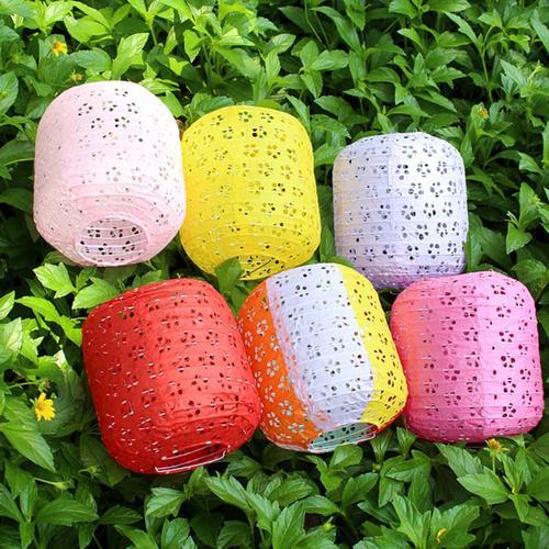 Colorful Hollowed-out Paper Lantern Decorations