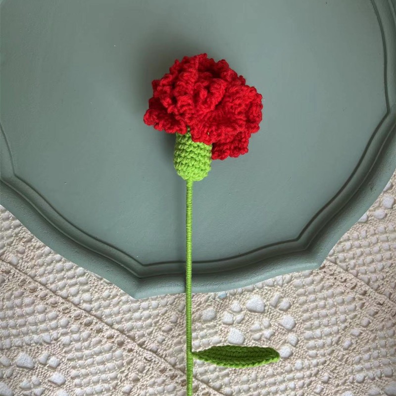 Hand-knitted Finished Yarn Bouquet Of Knitted Artificial Flowers 20