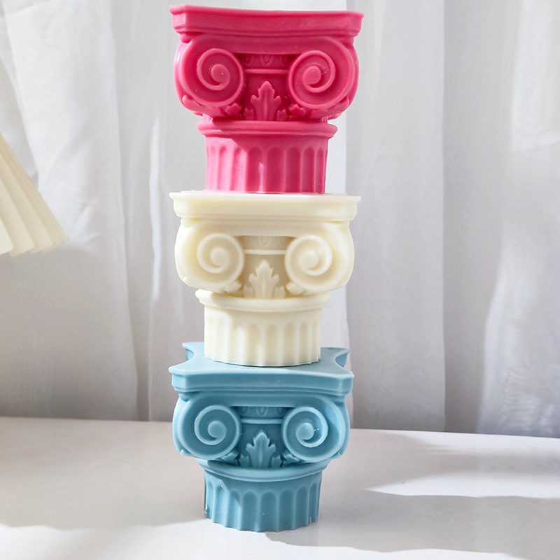 Roman Pillar Candle Silicone Mold - Image 2