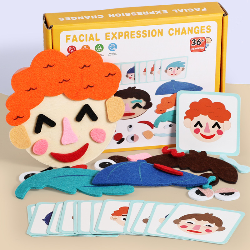 Handmade Felt Expression DIY Toy