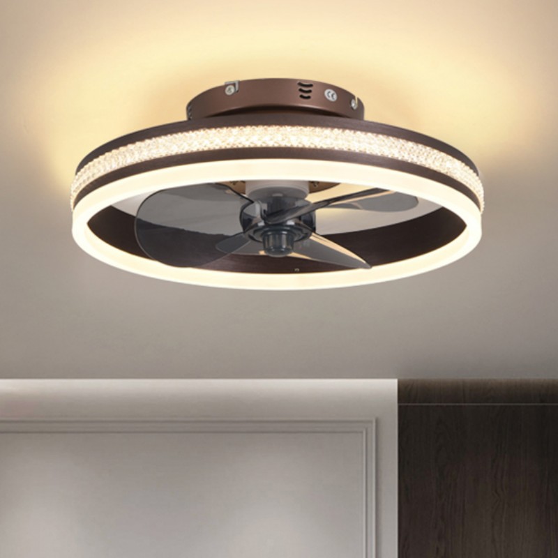 Bedroom Living Room Invisible LED Ceiling Ceiling Fan Lights - Image 5