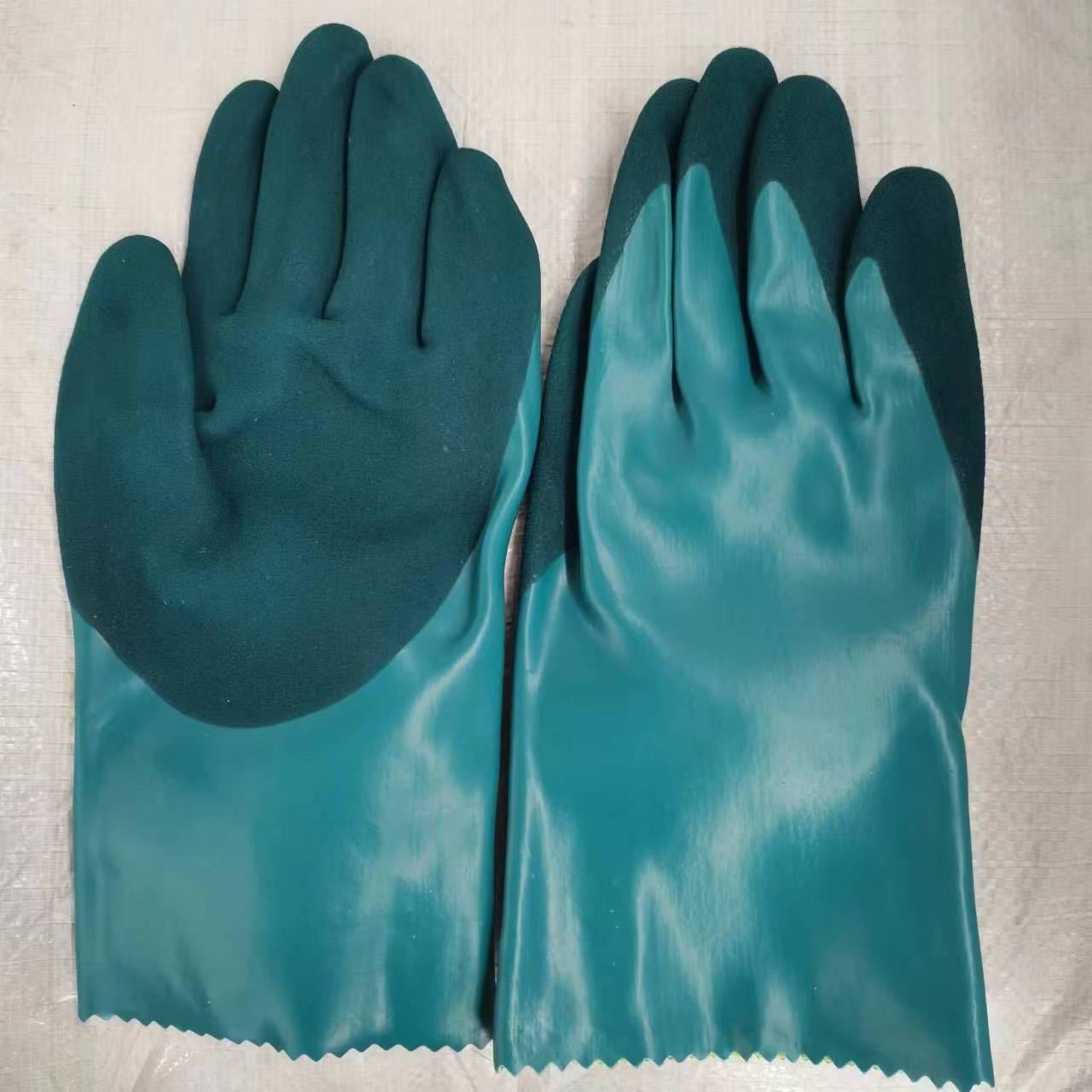 Women's Wanghai Waterproof Lengthened Nitrile Wear-resistant Oil-resistant Puncture-proof Gloves - Image 9