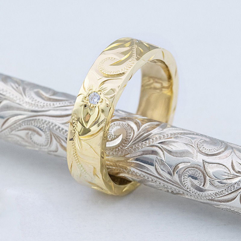 Ethnic-style Textured Ring For Women