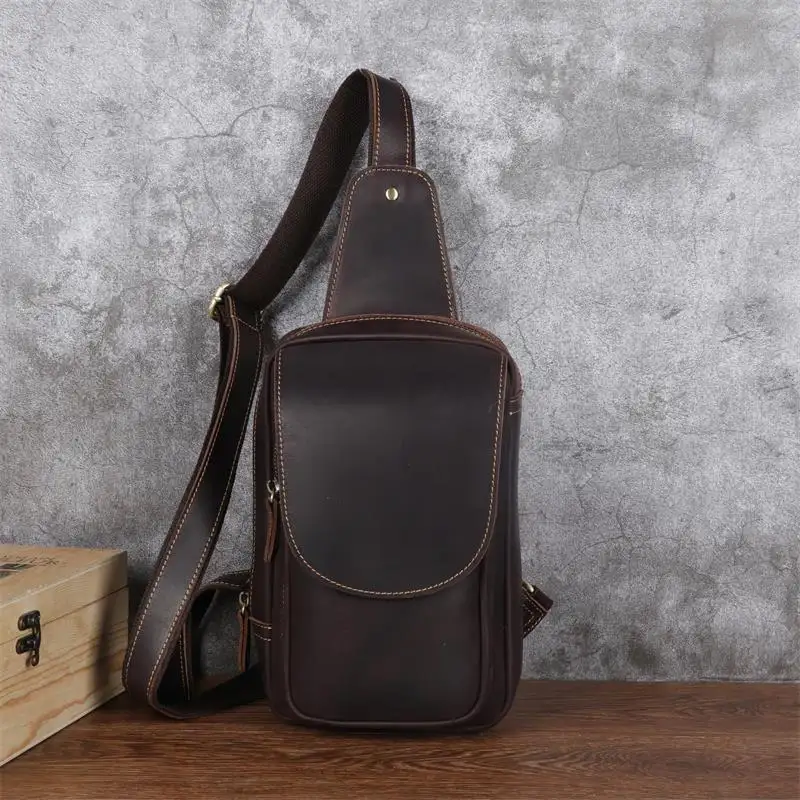 Retro Casual First-Layer Cowhide Shoulder Bag