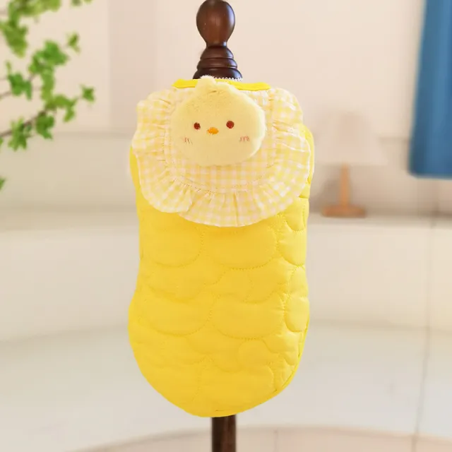 Cat Small Square Towel Little Duck Vest Clothes Yellow - Shop at LoveMi