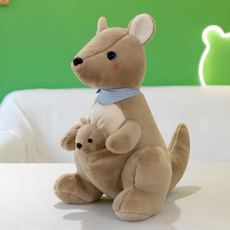 Oceanias Cute Kangaroo Plush Mother-and-child Toy