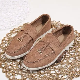 Slip-on High-end Loafers Gommino Women - Brown