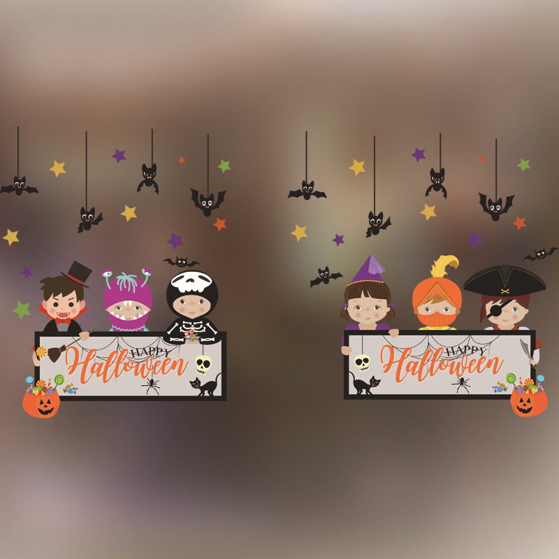 Title 12, Adesivos de Halloween para decoração de porta d...