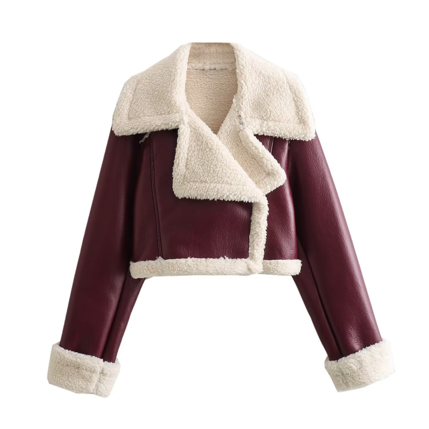 Short Fur Street-style Biker Jacket For Sassy Girls
